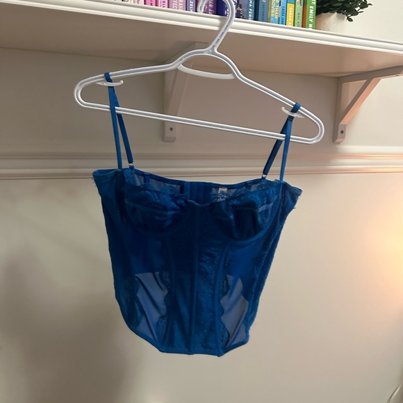 Urban Behavior Sapphire Blue Corset Top - Picture 1 of 3